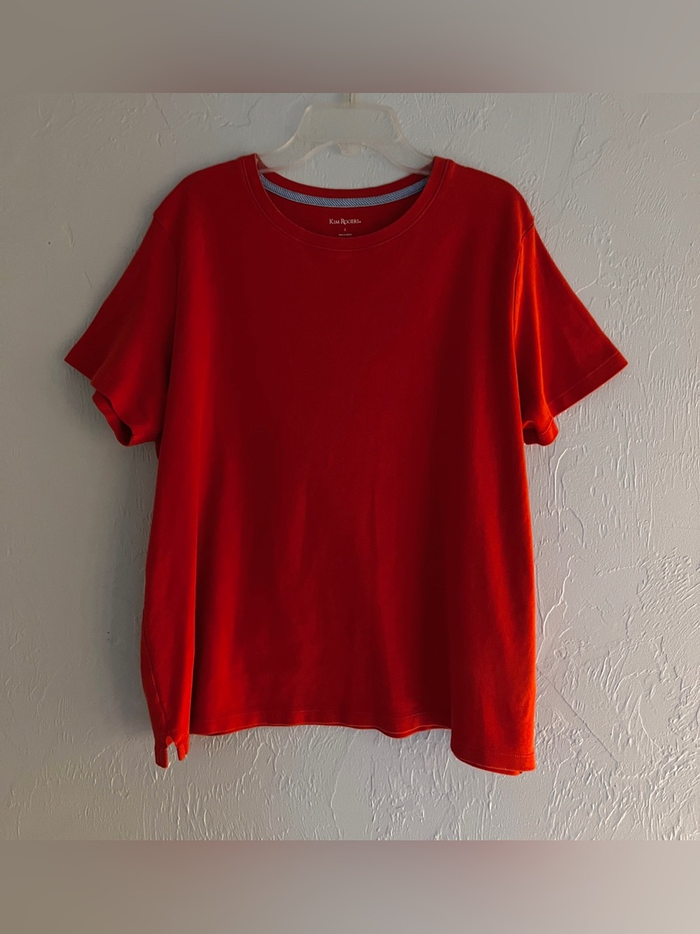 Kim Rogers Red Short-Sleeve Crew Neck Tee